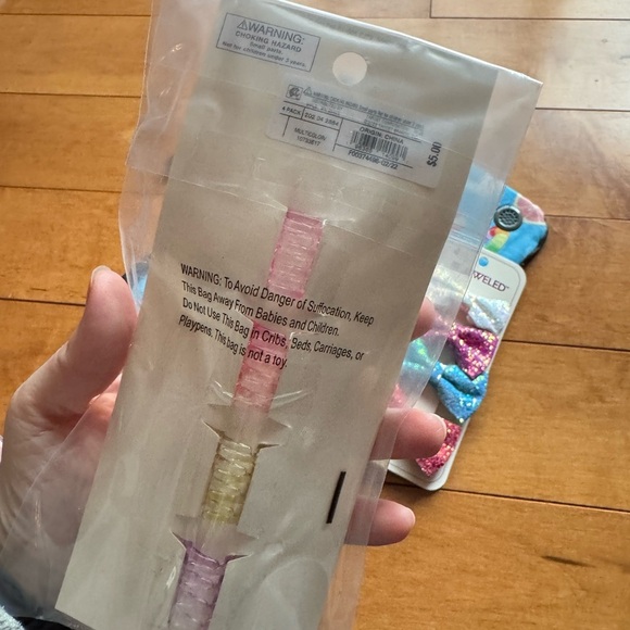 Glitter Bow Set - Pink, Blue, Purple - Picture 2 of 4